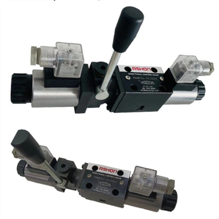 Solenoid Directional Hydraulic Valve With Emergency Handle 4WMME6E J H G-DC24V AC220V